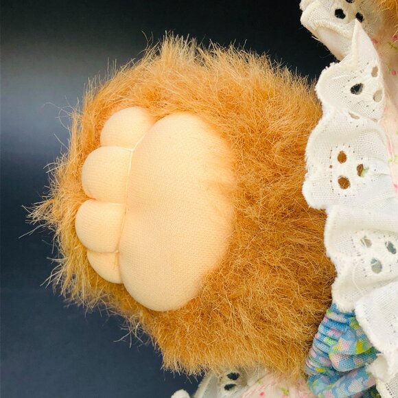 Vintage 1985 FURSKINS Xavier Roberts PERSIMMON Teddy Bear Plush: 15" - Coleco - Picture 12 of 16